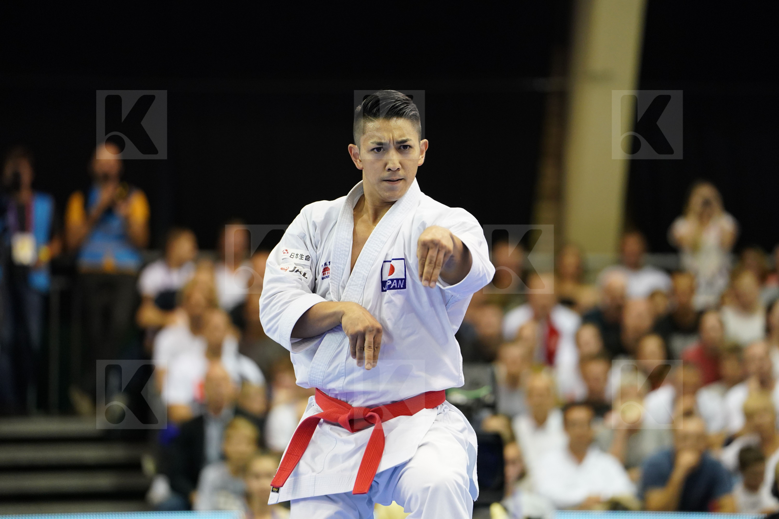 Gold match Japan Kiyuna Ryo Male Kata